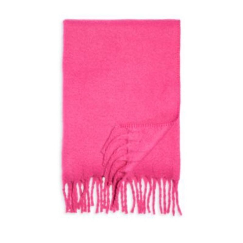 AQUA Faux Mohair Solid Throw